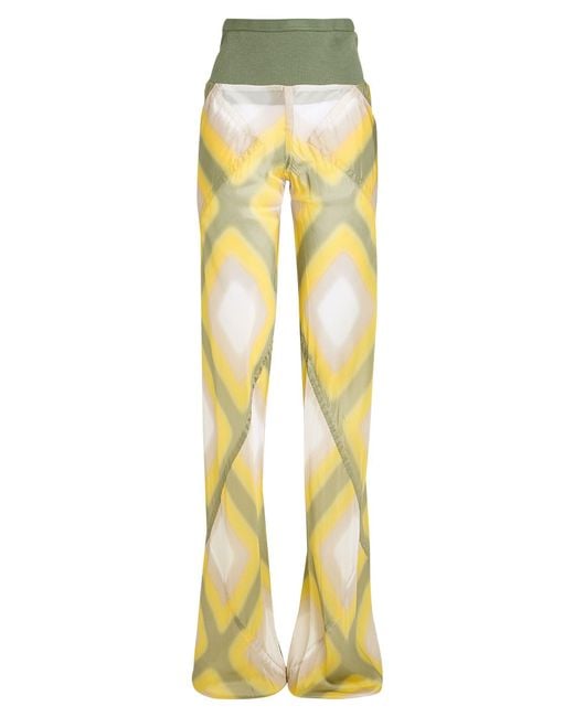 Rick Owens Yellow Pants
