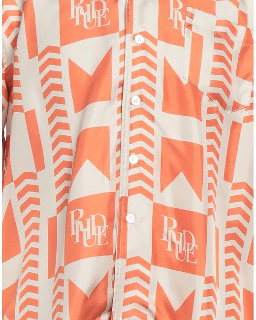Rhude Orange Shirt for men