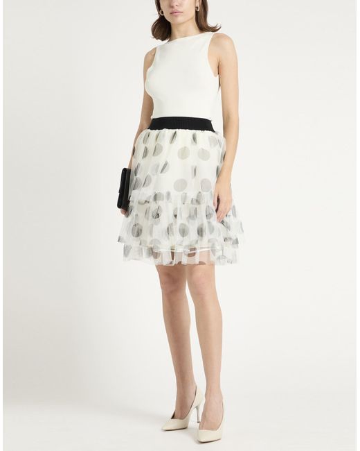 Twinset Gray Mini Skirt