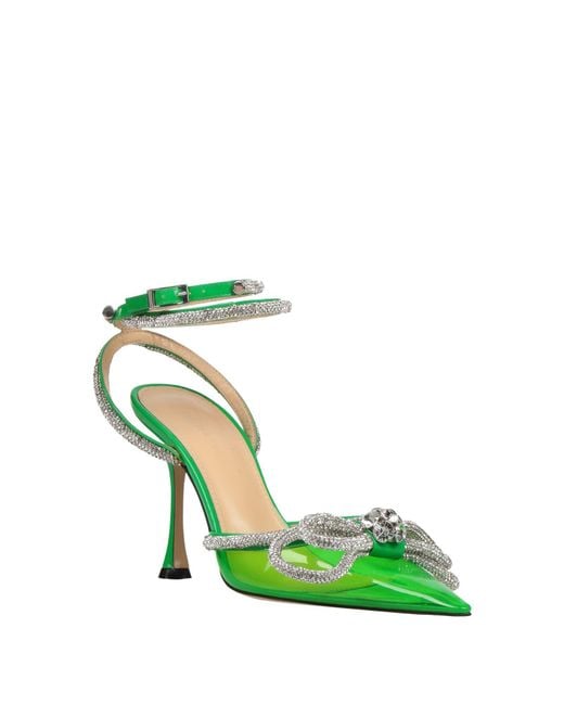 Mach & Mach Green Pumps Leather, Pvc