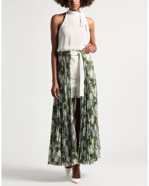 Babylon Green Maxi Skirt Polyester