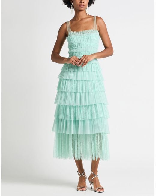 Costarellos Green Light Maxi Dress Polyamide
