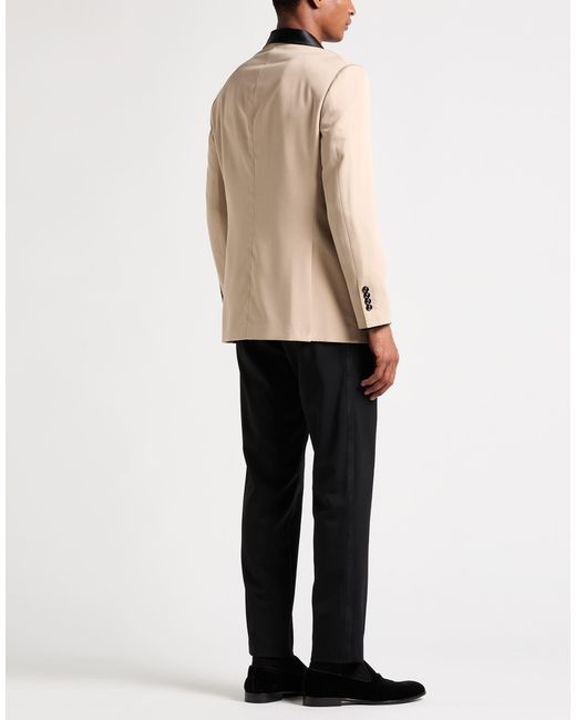 Brunello Cucinelli Natural Blazer Silk for men