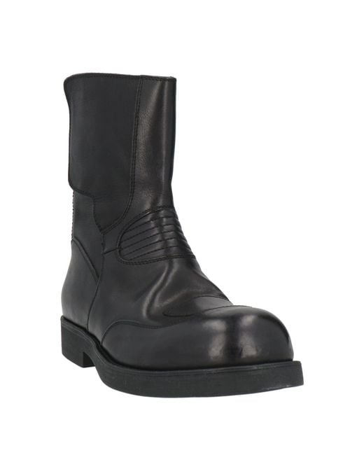 MM6 by Maison Margiela Black Boot Leather for men