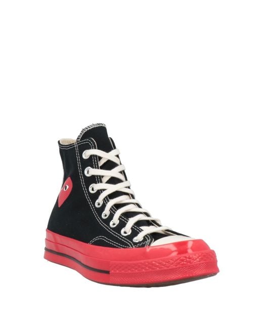 CONVERSE x COMME des GARÇONS PLAY Red Trainers for men