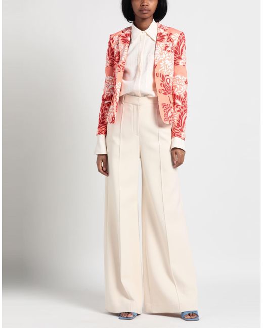 salmon pink suit jacket