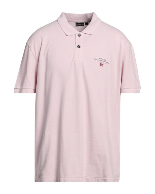 Napapijri Pink Polo Shirt for men