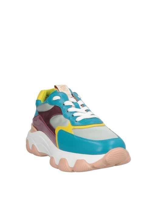 Hogan Blue #Specialmadeupcycled Limited Edition Sneakers Leather, Textile Fibers