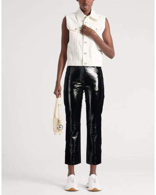Courreges Black Pants Cotton, Polyurethane, Elastane