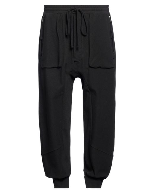 Thom Krom Black Pants Cotton, Polyester, Elastane for men