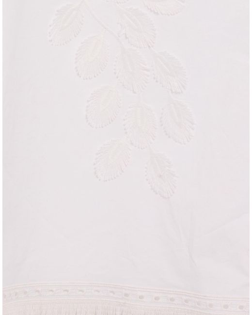 Alberta Ferretti White Pants Polyester, Cotton