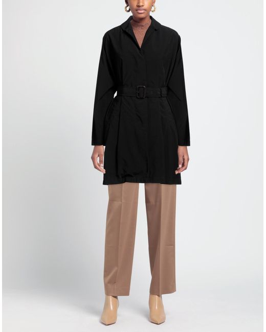 Aspesi Black Overcoat & Trench Coat