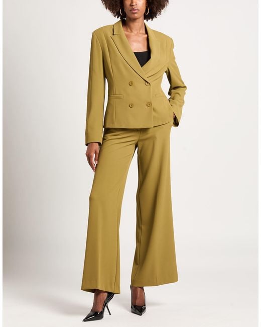 Kaos Green Khaki Suit Polyester, Elastane