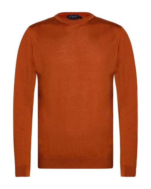 Daniele Fiesoli Brown Sweater Merino Wool for men
