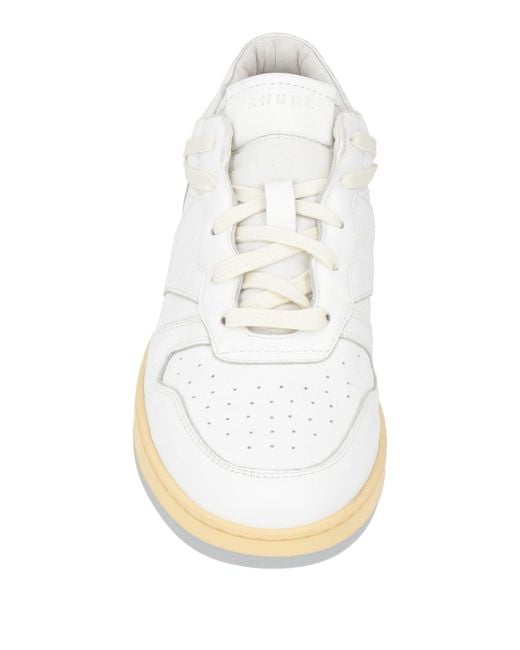Rhude White Sneakers Leather for men