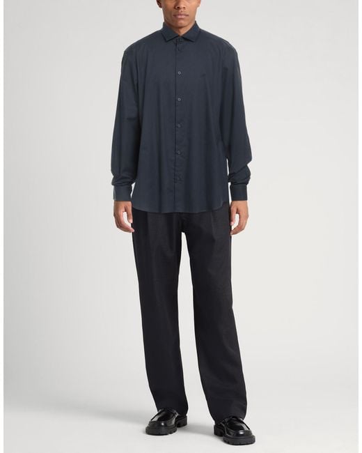 ARMANI EXCHANGE Blue Shirt Cotton for men