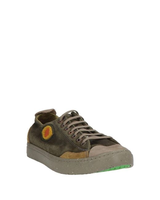 Satorisan Green Military Sneakers Leather for men