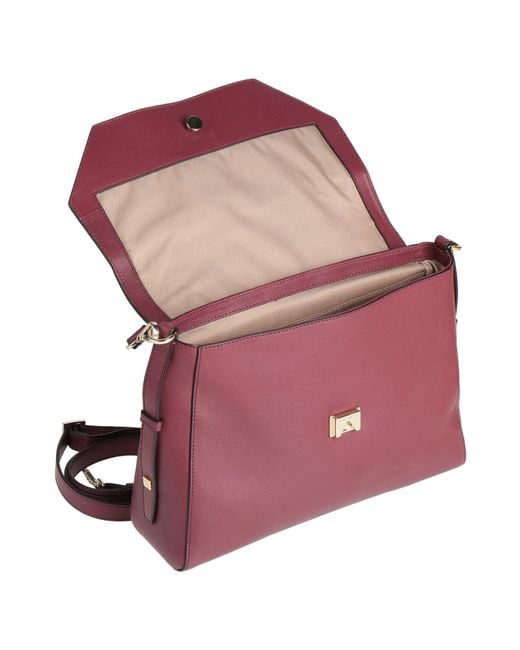 Piquadro Red Cross-Body Bag Cow Leather