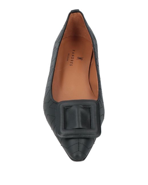 Xandres Black Ballet Flats