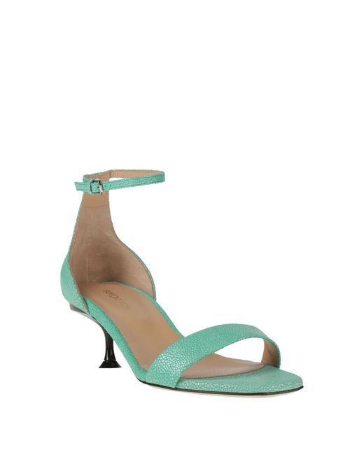 Sergio Rossi Green Sandals