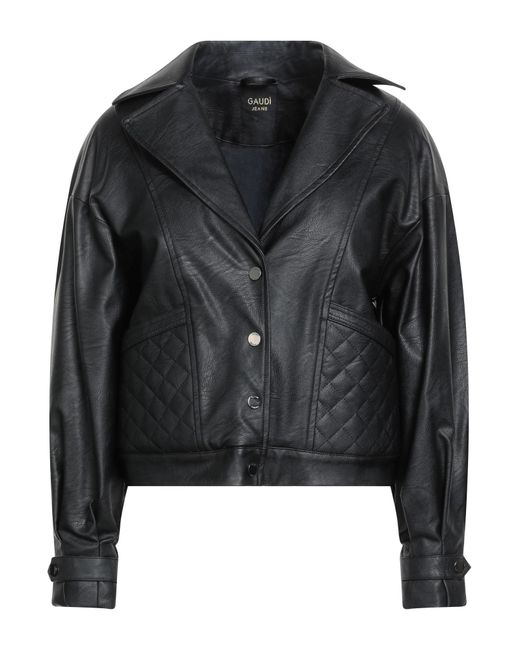 GAUDI Black Jeans Jacket Viscose