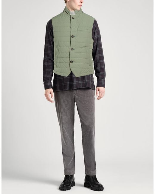 Eleventy Green Platinum Vest Cotton, Polyester for men