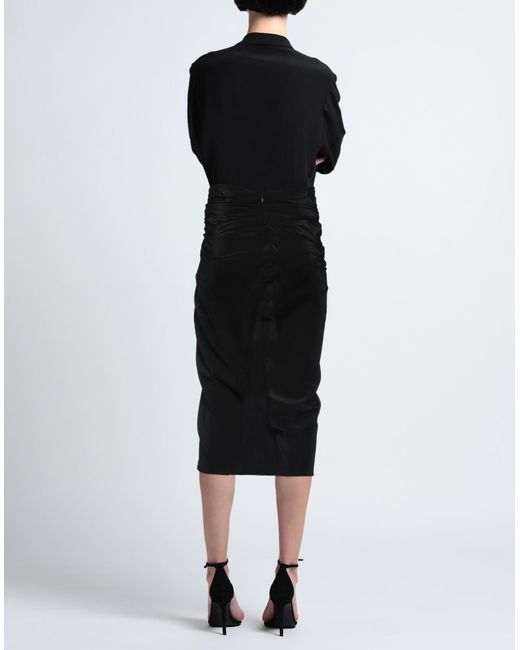 The Kooples Black Midi Skirt
