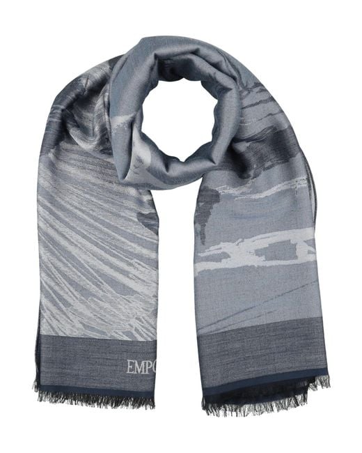 Emporio Armani Gray Scarf for men