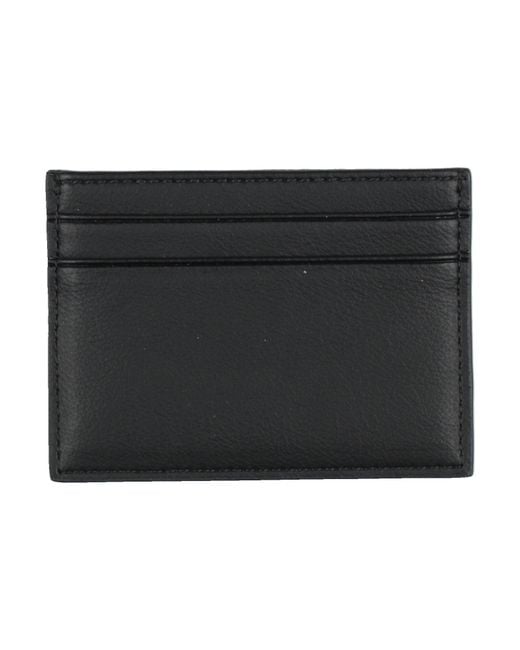 HUGO Black Cardholder Recycled Polyester, Polyurethane for men