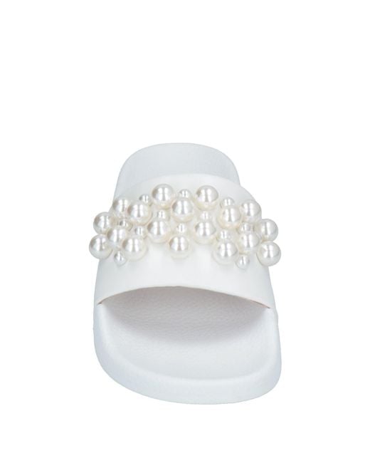 Stuart Weitzman White Sandals Soft Leather