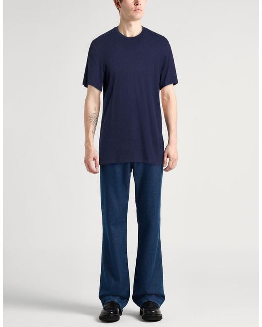 Majestic Filatures Blue T-Shirts for men