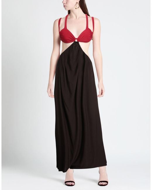 Siedres Black Maxi Dress Polyester, Elastane