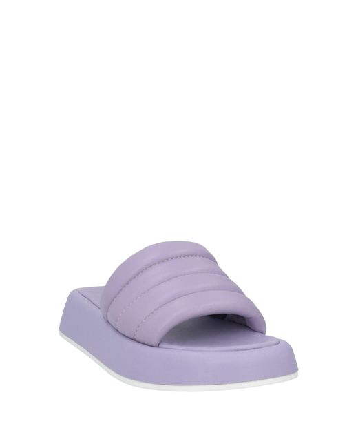 Strategia Purple Sandals Leather