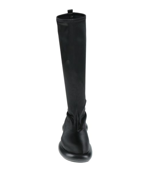 Jil Sander Black Boot Textile Fibers