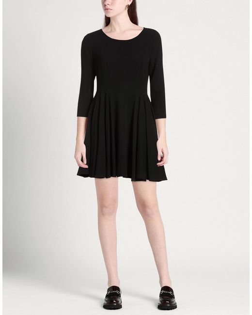 Soallure Black Mini Dress Polyester, Elastane