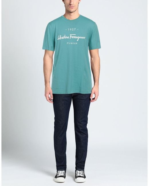 Ferragamo Blue T-Shirts for men