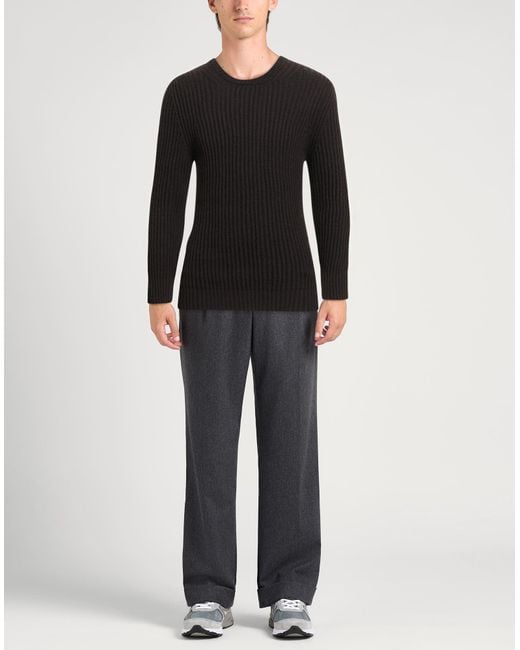 Alpha Studio Black Sweater Wool, Viscose, Polyamide, Textile Fibers for men