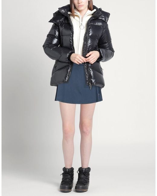 EA7 Blue Mini Skirt Polyamide, Elastane