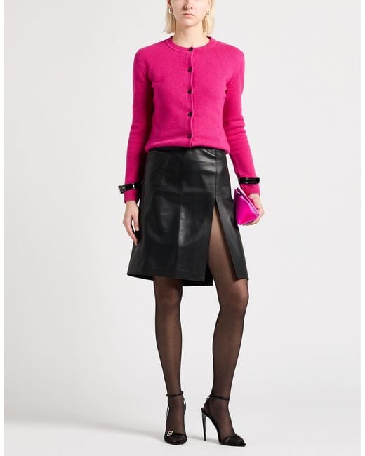Moschino Pink Couture Cardigan Cashmere, Wool, Polyester, Elastane, Polyamide