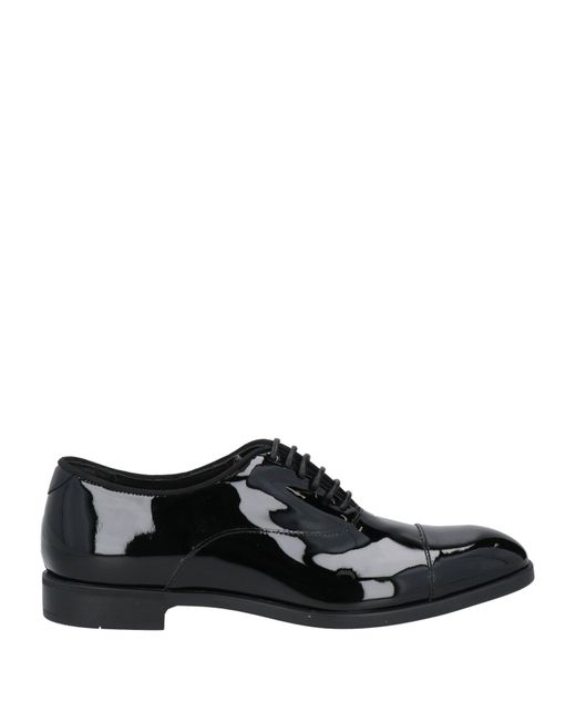 Stringate di Emporio Armani in Black da Uomo
