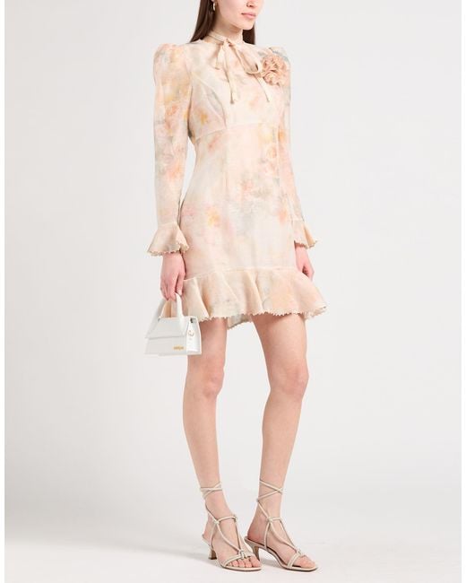 Zimmermann Natural Mini Dress