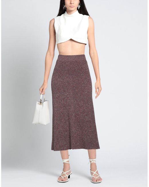 Chloé Purple Midi-Rock