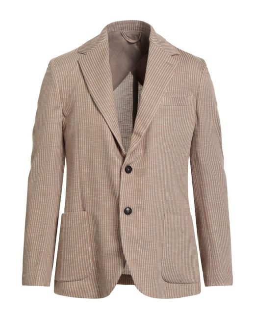 Liu Jo Brown Blazer Polyester, Cotton for men