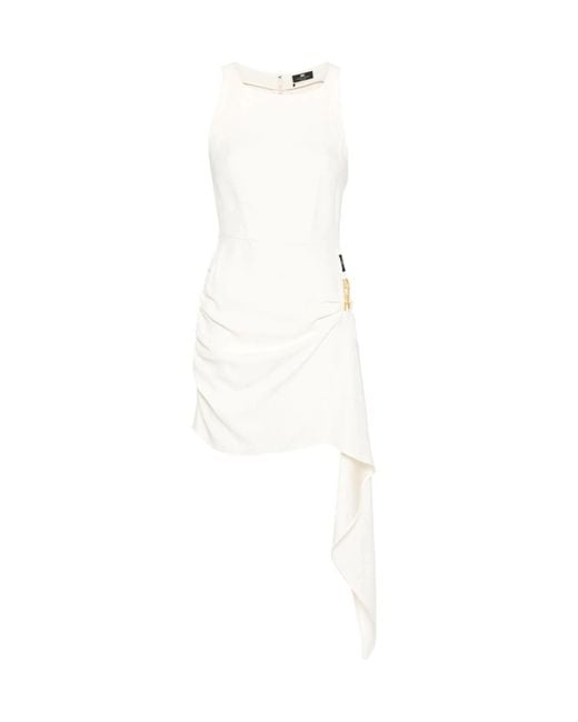 Elisabetta Franchi White Mini-Kleid