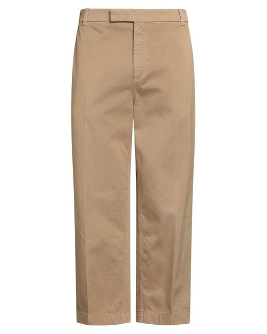 Thom Browne Natural Camel Pants Cotton for men