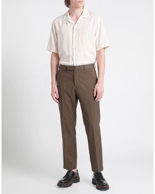 PT Torino Brown Pants Virgin Wool, Elastane for men