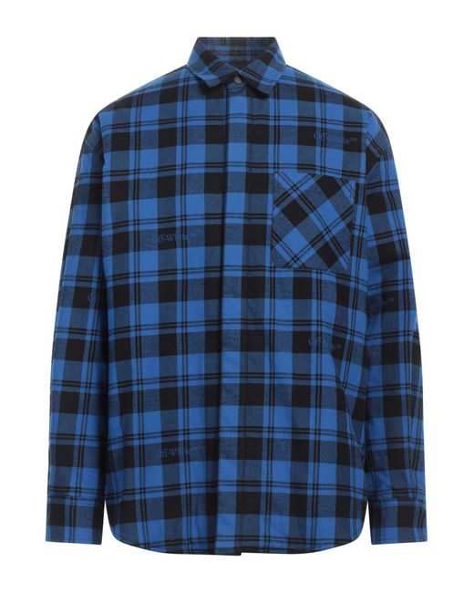 Off-White c/o Virgil Abloh Blue Shirt Cotton for men