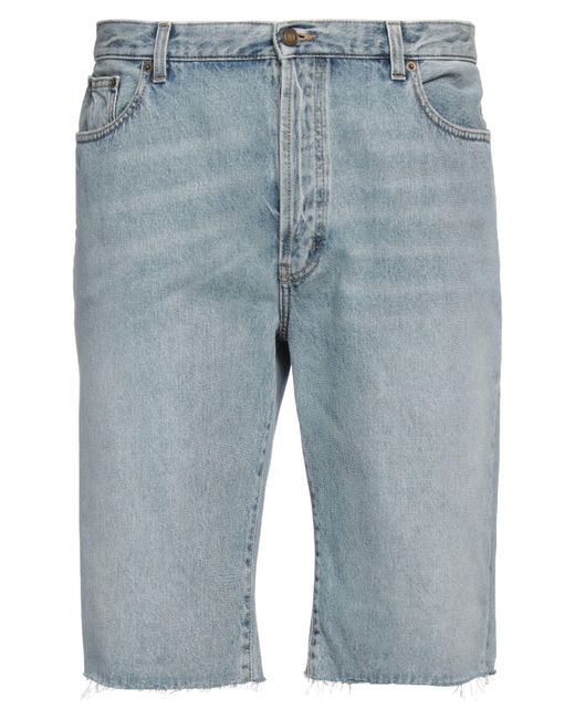 Saint Laurent Blue Denim Shorts for men