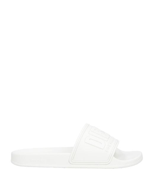 DIESEL White Sandals for men