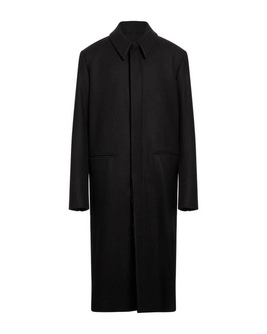 Rier Black Coat Virgin Wool for men
